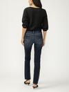Elyse Mid Rise Straight Leg Luxe Stretch Jeans image number 1