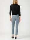 Elyse Mid Rise Straight Leg Luxe Stretch Jeans image number 1