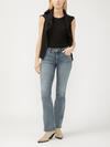 Elyse Mid Rise Slim Bootcut Luxe Stretch Jeans image number 0