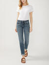 Boyfriend Mid Rise Slim Leg Jeans image number 0