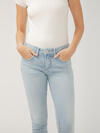 Girlfriend Mid Rise Slim Leg Jeans image number 3