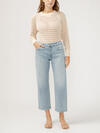 Mid Rise Relaxed Straight Leg Ankle Jeans image number 0