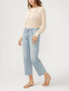 Mid Rise Relaxed Straight Leg Ankle Jeans image number 2