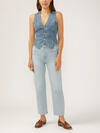 Highly Desirable High Rise Straight Leg Ankle Jeans image number 0