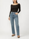 Highly Desirable High Rise Straight Leg Jeans image number 0