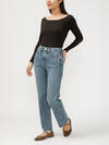 Highly Desirable High Rise Straight Leg Jeans image number 2