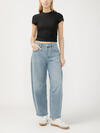 High Rise Barrel Leg Jeans image number 0