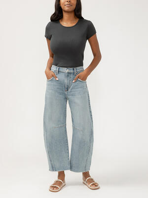 High Rise Horseshoe Leg Jeans