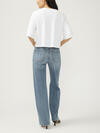 Highly Desirable High Rise Trouser Leg Jeans image number 1