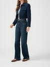 Highly Desirable High Rise Trouser Leg Jeans image number 2