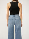 Highly Desirable High Rise Ultra Wide Leg Jeans image number 4