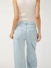High Rise Pleated Trouser Leg Jeans image number 4