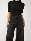 High Rise Wide Leg Ankle Jeans image number 3