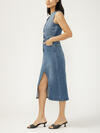 Denim Vest Midi Dress image number 2
