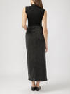 Front-Slit Maxi Jean Skirt image number 1