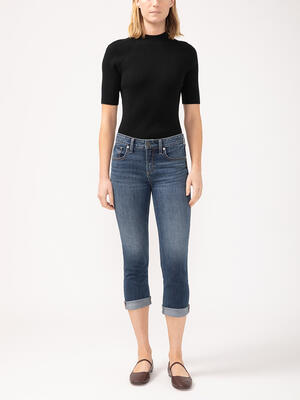 Suki Mid Rise Luxe Stretch Capri