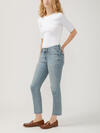 Suki Mid Rise Straight Crop Luxe Stretch Jeans image number 2