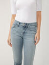 Suki Mid Rise Straight Crop Luxe Stretch Jeans image number 3