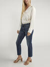 Suki Mid Rise Straight Crop Jeans image number 2