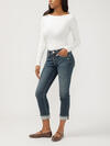 Suki Mid Rise Straight Leg Jeans image number 2