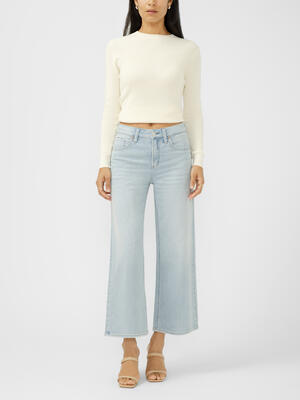 Avery High Rise Wide Leg Cropped Jeans