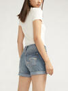 Boyfriend Mid Rise Luxe Stretch Shorts image number 3