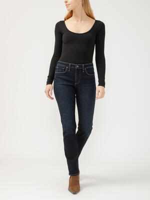 Most Wanted Mid Rise Straight Leg Jeans