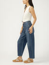 High Rise Barrel Leg Jeans image number 3