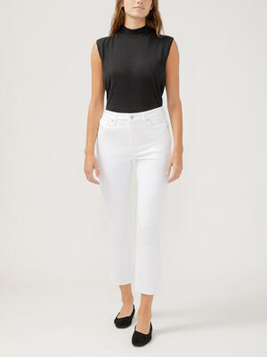 Isbister High Rise Ankle Straight Leg Luxe Stretch Jeans