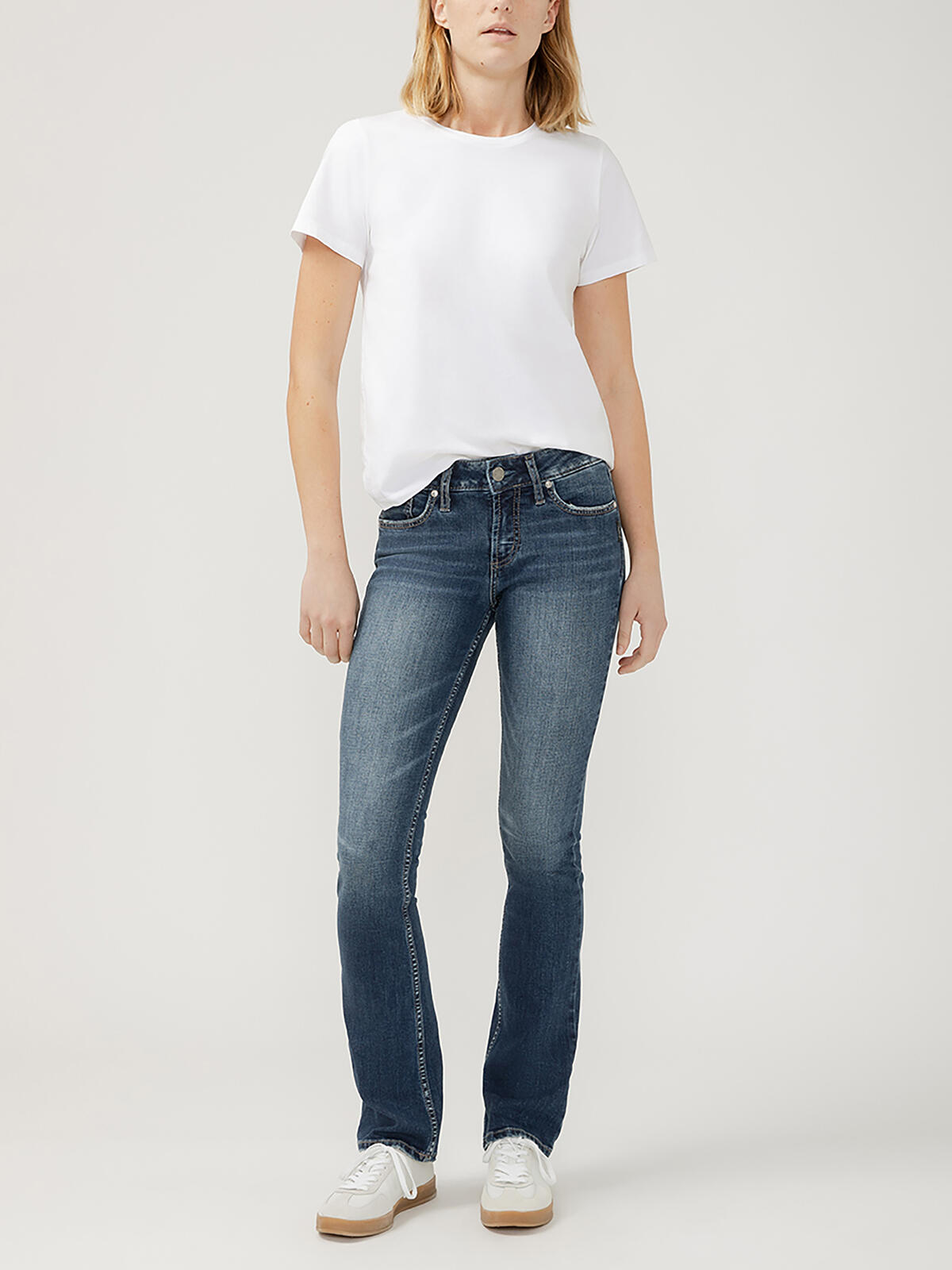 Suki Mid Rise Slim Bootcut Jeans image number 0