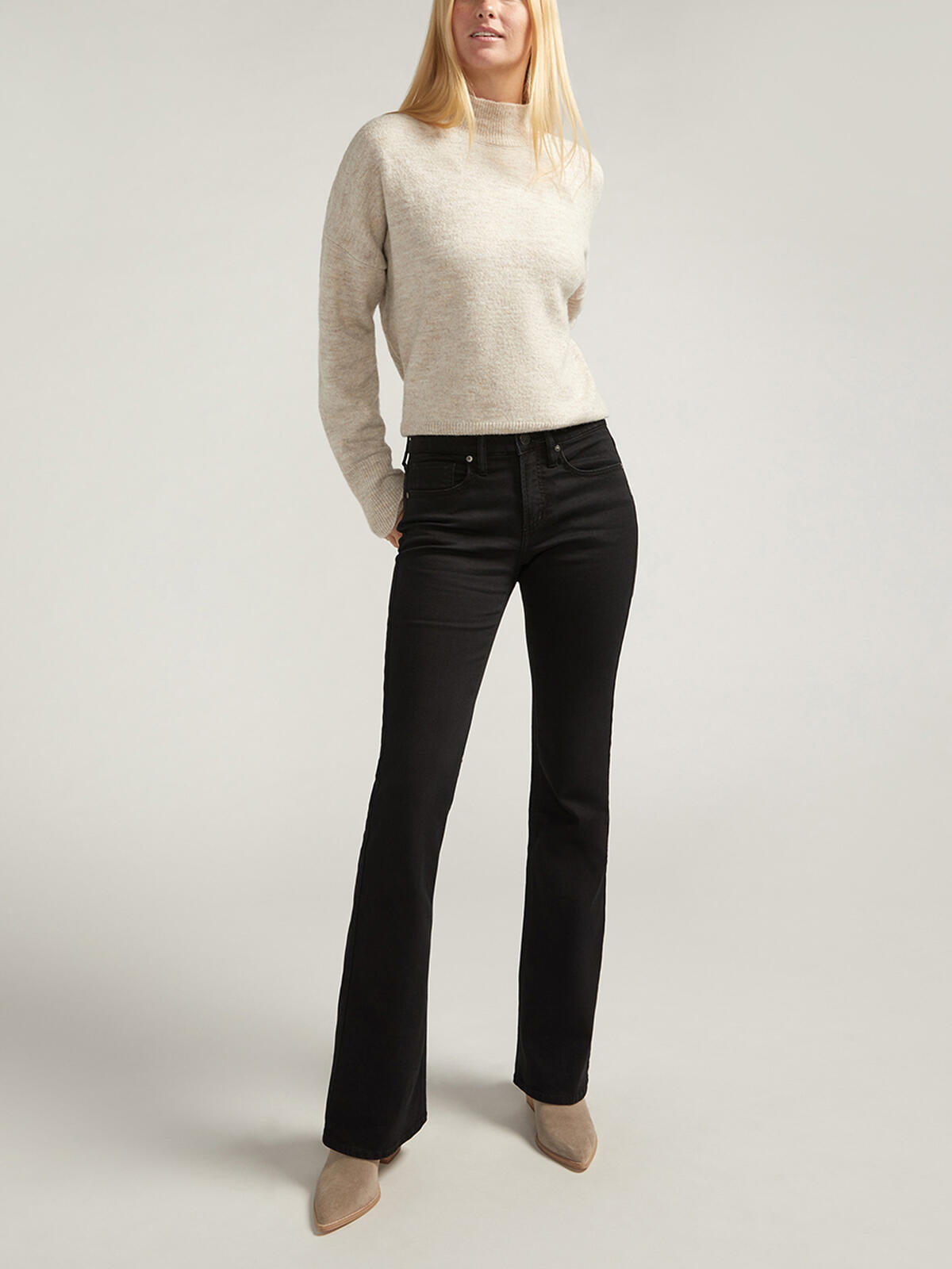 Suki Mid Rise Bootcut Luxe Stretch Jeans image number 0