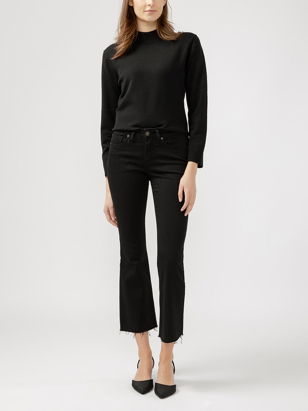 Suki Mid Rise Kick Flare Luxe Stretch Jeans image number 0