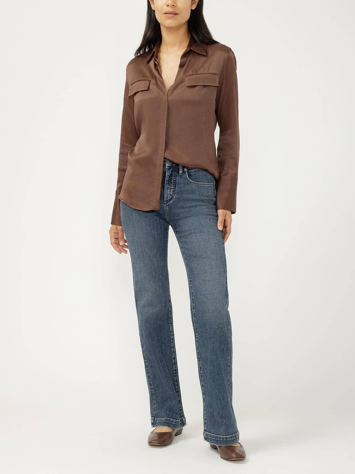 Avery High Rise Trouser Luxe Stretch Jeans image number 0