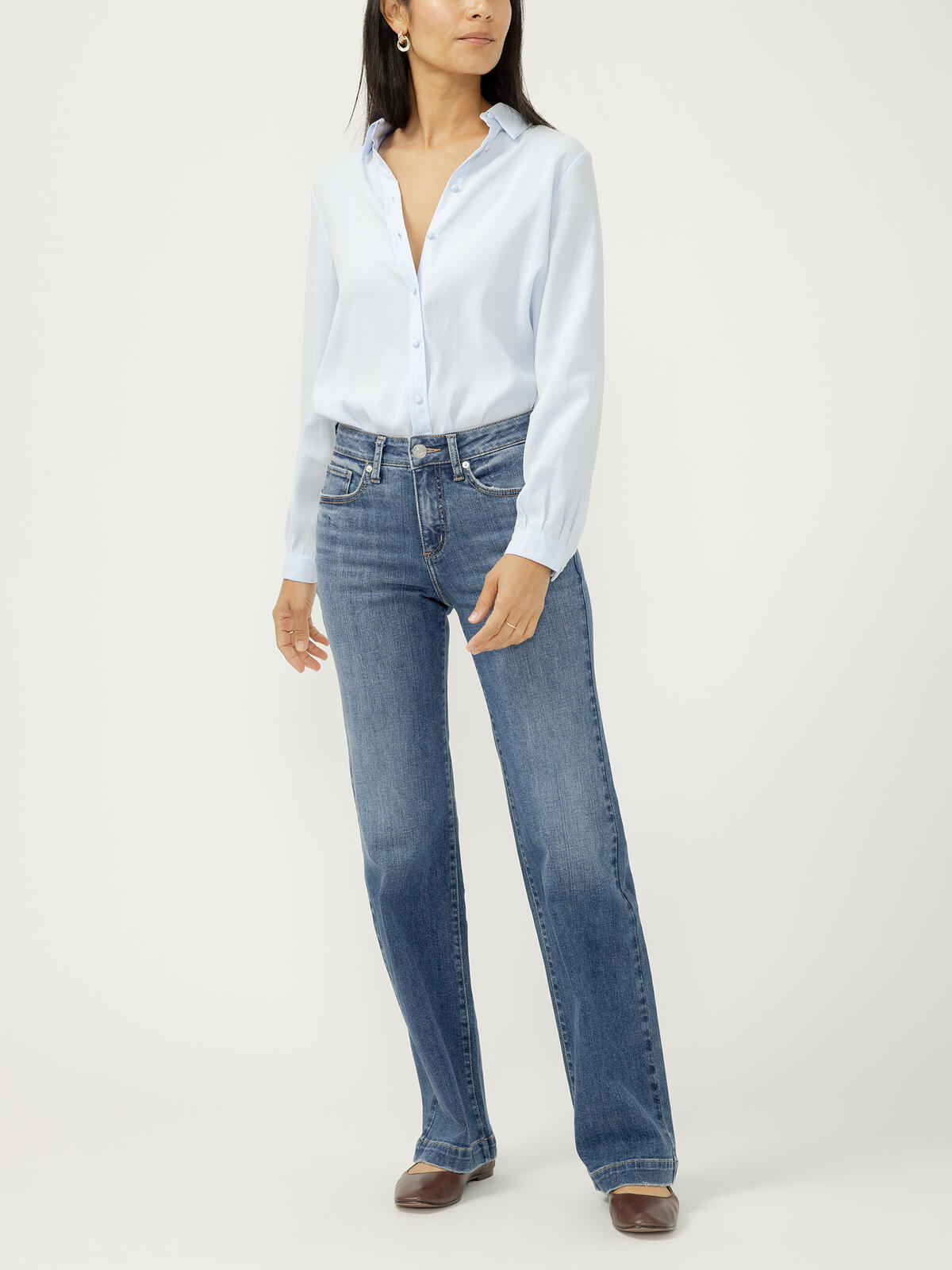 Avery High Rise Trouser Leg Jeans image number 0