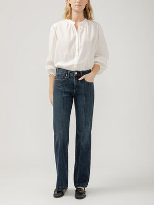 Avery High Rise Trouser Leg Jeans