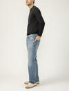 Zac Relaxed Fit Straight Leg Knit Flex Jeans image number 2