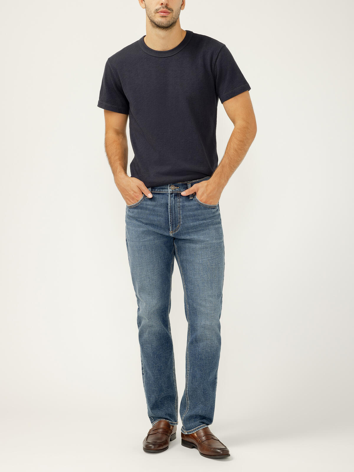 Machray Classic Fit Slim Straight Leg Luxe Heritage Jeans image number 0