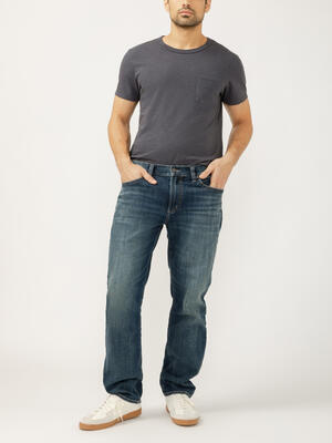 Eddie Relaxed Fit Slim Straight Leg Jeans