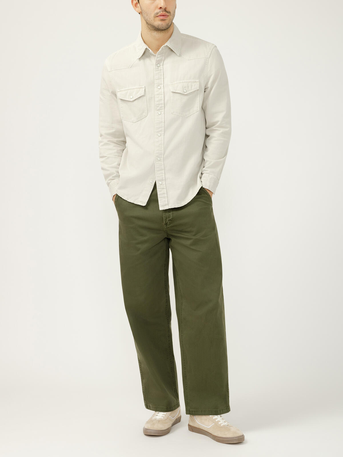 Big Guy Baggy Essential Twill Chino Pants image number 0