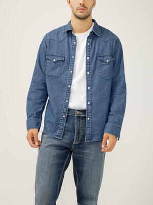 Men's Denim Western Shirt