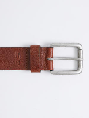 Pebbled Leather Men's Belt