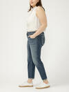 Boyfriend Mid Rise Slim Leg Jeans Plus Size image number 2