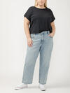 90s Relaxed Mid Rise Straight Leg Ankle Jeans Plus Size image number 0