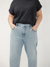 90s Relaxed Mid Rise Straight Leg Ankle Jeans Plus Size image number 3