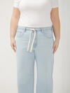 Be Easy Straight Leg Drawstring Jeans Plus Size image number 3