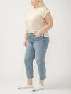 Suki Mid Rise Straight Crop Luxe Stretch Jeans Plus Size image number 2