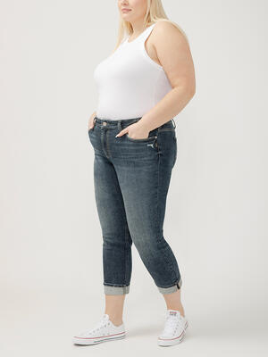 Suki Mid Rise Straight Leg Jeans Plus Size