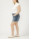 Boyfriend Mid Rise Luxe Stretch Shorts Plus Size image number 2
