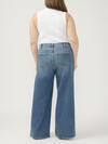 Highly Desirable High Rise Wide Leg Jeans Plus Size image number 1