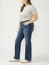 Suki Mid Rise Slim Bootcut Jeans Plus Size image number 2